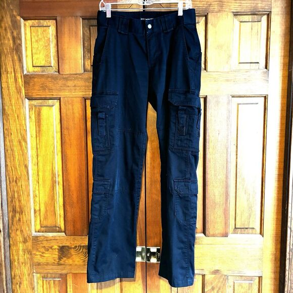 5.11 Tactical Series Cargo Pants Women's Size 8 Long Blue EMT RN Medical Hiking - Picture 1 of 11